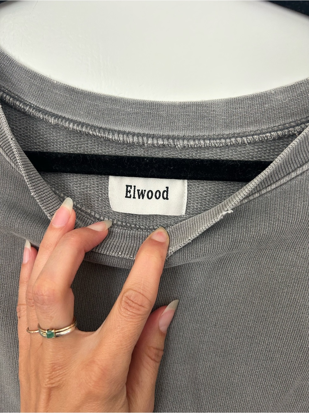 Elwood Women's Gray Crew Sweatshirt